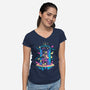 Going Home-womens v-neck tee-Sketchdemao