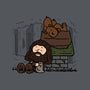 Rubeus Brown!-none removable cover w insert throw pillow-Raffiti