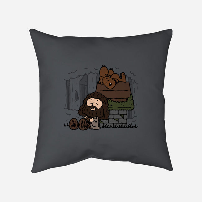Rubeus Brown!-none removable cover w insert throw pillow-Raffiti