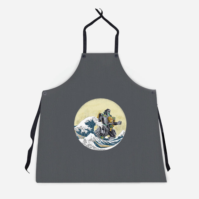 Dragon Wave-unisex kitchen apron-zascanauta