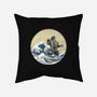 Dragon Wave-none removable cover w insert throw pillow-zascanauta
