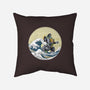 Dragon Wave-none removable cover w insert throw pillow-zascanauta