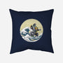 Dragon Wave-none removable cover w insert throw pillow-zascanauta