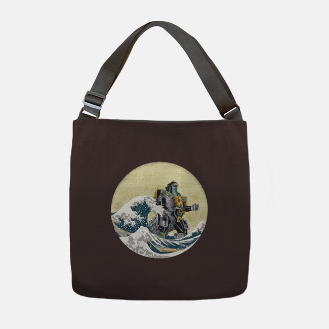 Dragon Wave-none adjustable tote-zascanauta