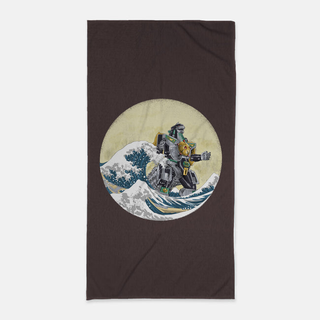 Dragon Wave-none beach towel-zascanauta