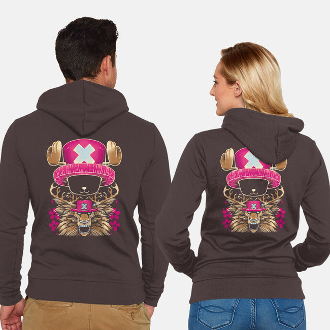 Monster Inside-unisex zip-up sweatshirt-RamenBoy