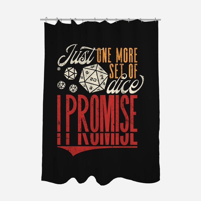 Just One More Set-none polyester shower curtain-ShirtGoblin