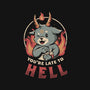 Late To Hell-none glossy sticker-eduely