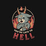 Late To Hell-womens racerback tank-eduely