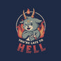 Late To Hell-none glossy sticker-eduely