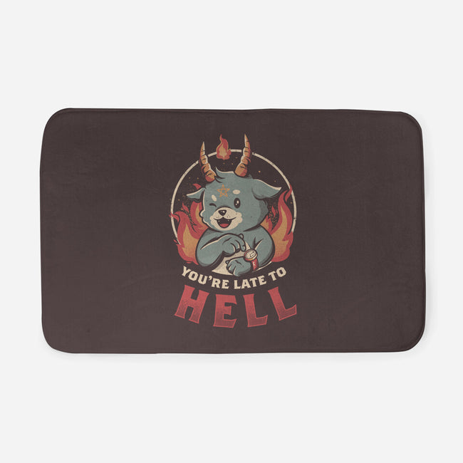 Late To Hell-none memory foam bath mat-eduely