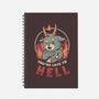 Late To Hell-none dot grid notebook-eduely