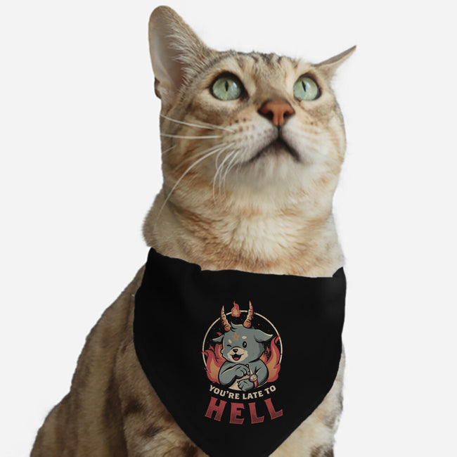 Late To Hell-cat adjustable pet collar-eduely