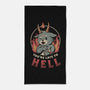 Late To Hell-none beach towel-eduely
