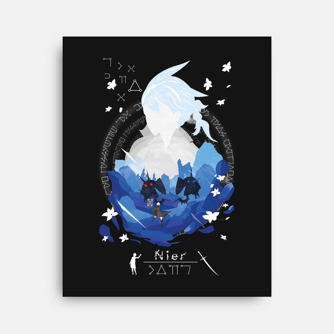 Brother Nier-none stretched canvas-SwensonaDesigns