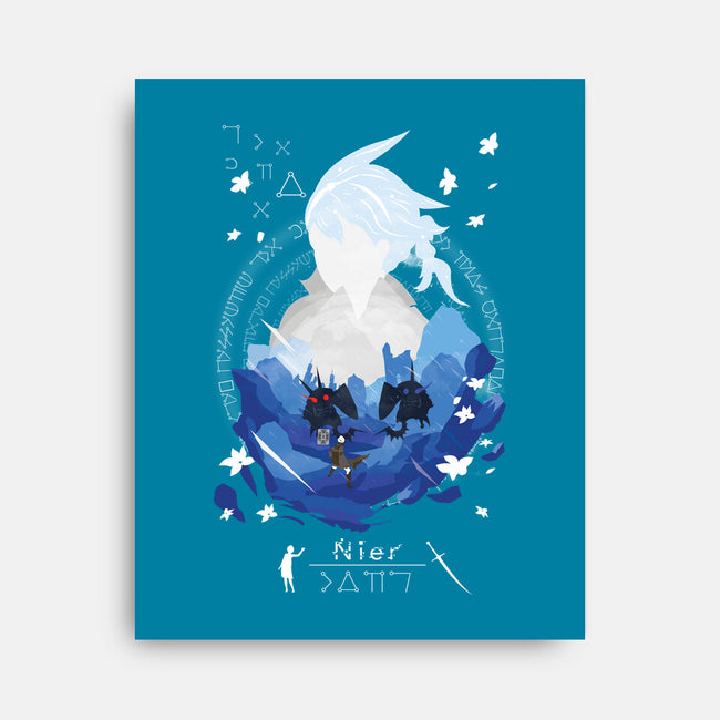 Brother Nier-none stretched canvas-SwensonaDesigns