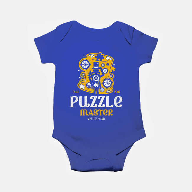 Master Of Puzzle And Mystery-baby basic onesie-Logozaste