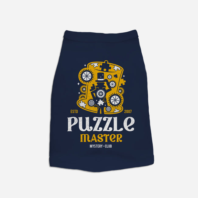 Master Of Puzzle And Mystery-dog basic pet tank-Logozaste