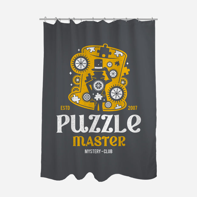 Master Of Puzzle And Mystery-none polyester shower curtain-Logozaste
