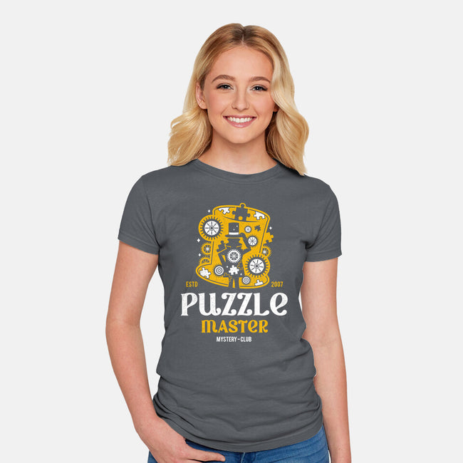 Master Of Puzzle And Mystery-womens fitted tee-Logozaste