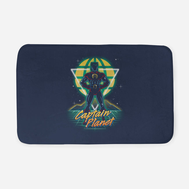 Retro Earth Defender-none memory foam bath mat-Olipop