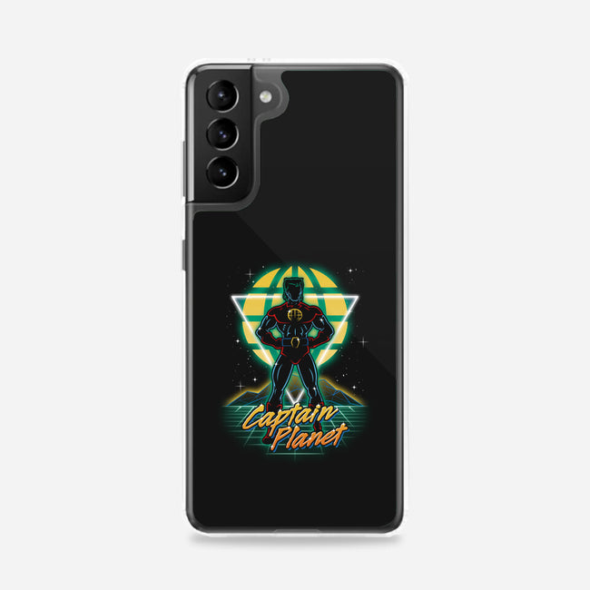 Retro Earth Defender-samsung snap phone case-Olipop