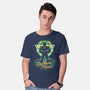 Retro Earth Defender-mens basic tee-Olipop