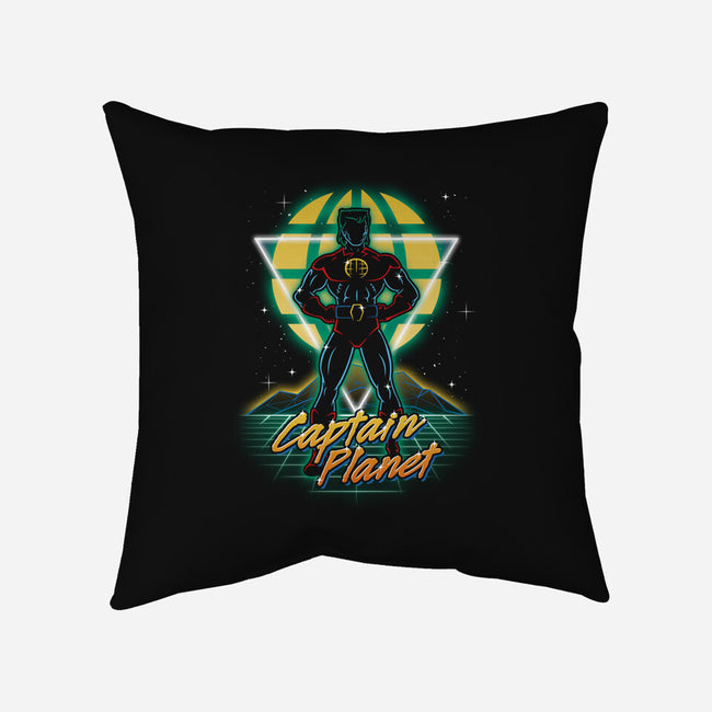Retro Earth Defender-none removable cover w insert throw pillow-Olipop