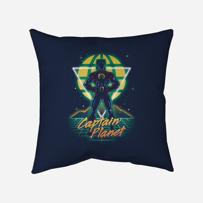 Retro Earth Defender-none removable cover w insert throw pillow-Olipop