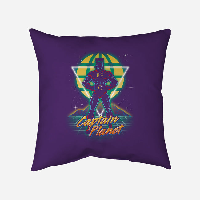 Retro Earth Defender-none removable cover w insert throw pillow-Olipop