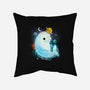 Cosmic Beluga-none removable cover throw pillow-Vallina84