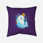 Cosmic Beluga-none removable cover throw pillow-Vallina84