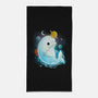 Cosmic Beluga-none beach towel-Vallina84