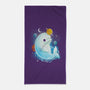 Cosmic Beluga-none beach towel-Vallina84