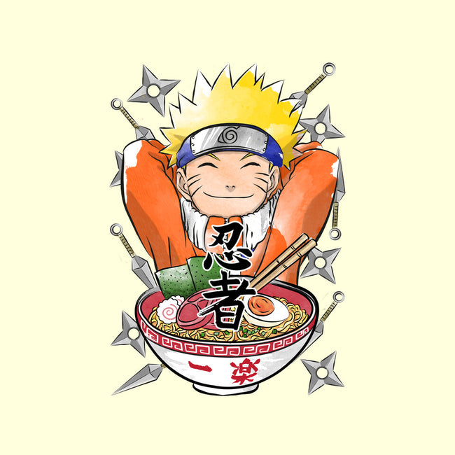 Ninja Ramen-none removable cover w insert throw pillow-DrMonekers