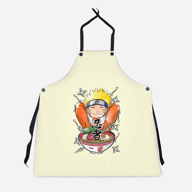 Ninja Ramen-unisex kitchen apron-DrMonekers