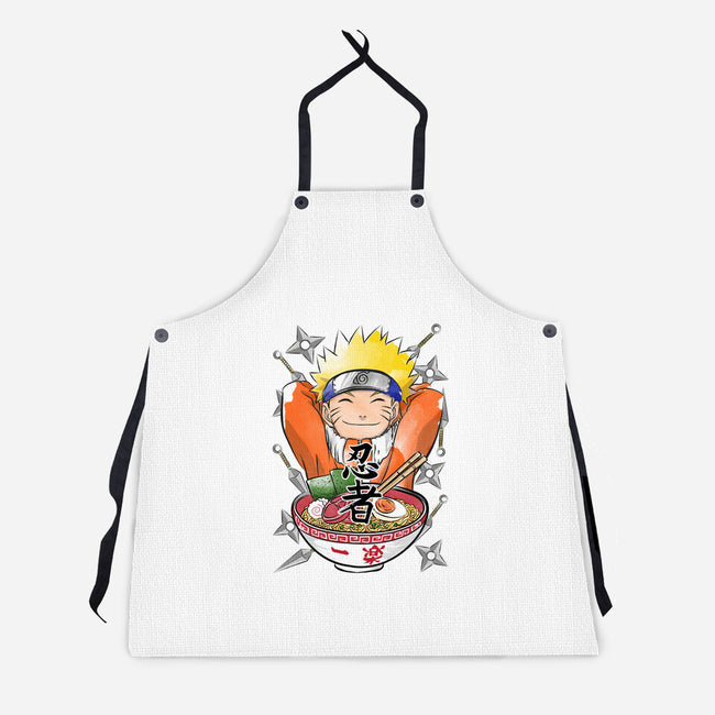Ninja Ramen-unisex kitchen apron-DrMonekers