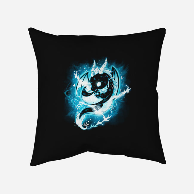 Dragon Ice-none removable cover w insert throw pillow-Vallina84