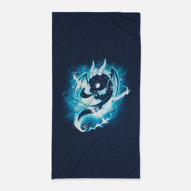 Dragon Ice-none beach towel-Vallina84