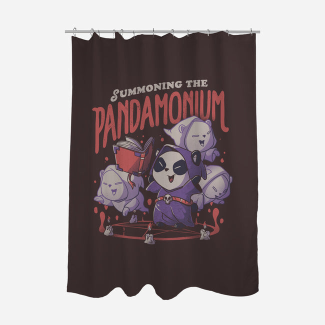 Summoning The Pandamonium-none polyester shower curtain-eduely