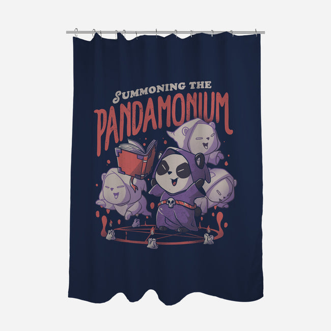 Summoning The Pandamonium-none polyester shower curtain-eduely