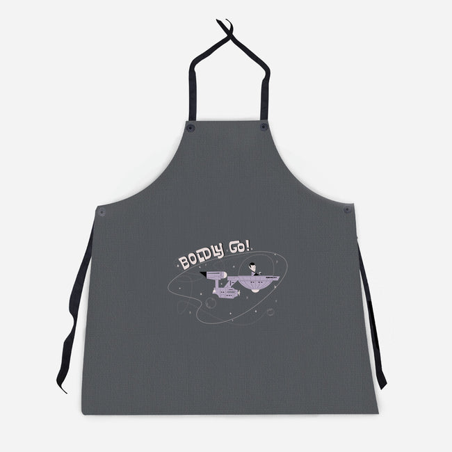 Boldly Explorer-unisex kitchen apron-sebasebi