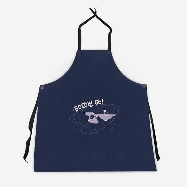 Boldly Explorer-unisex kitchen apron-sebasebi