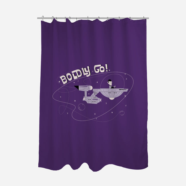 Boldly Explorer-none polyester shower curtain-sebasebi