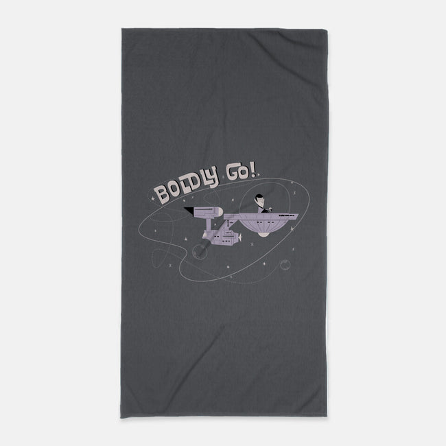 Boldly Explorer-none beach towel-sebasebi