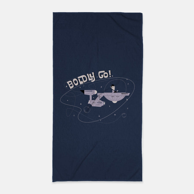 Boldly Explorer-none beach towel-sebasebi