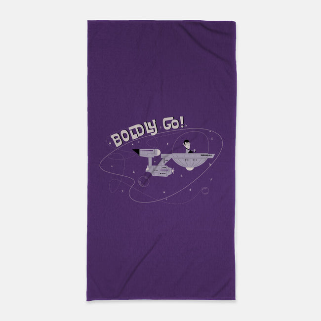 Boldly Explorer-none beach towel-sebasebi