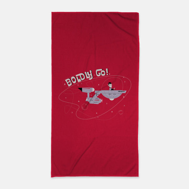 Boldly Explorer-none beach towel-sebasebi