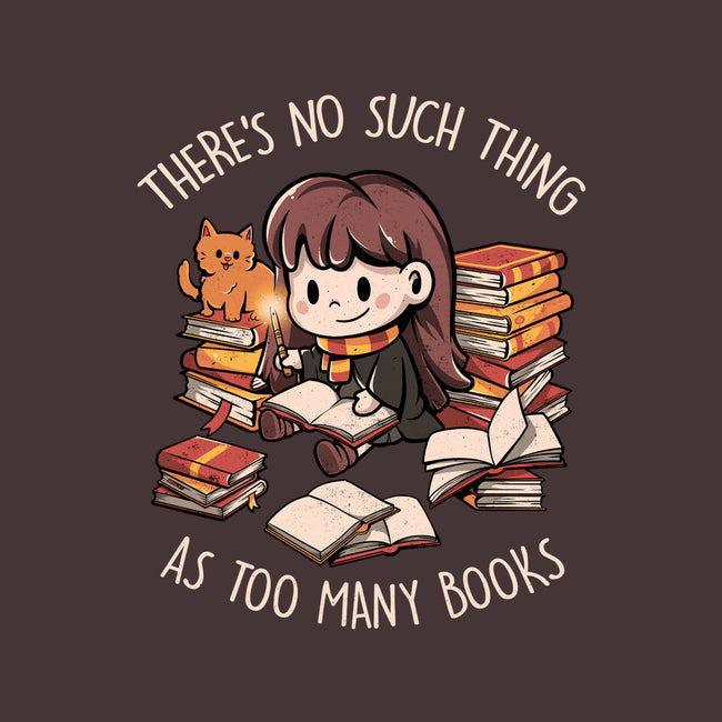 No Such Thing As Too Many Books-none fleece blanket-eduely