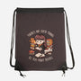 No Such Thing As Too Many Books-none drawstring bag-eduely
